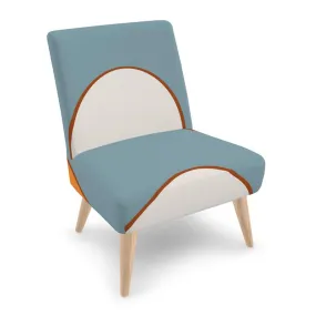 #166LDCC  utopian print modern chair