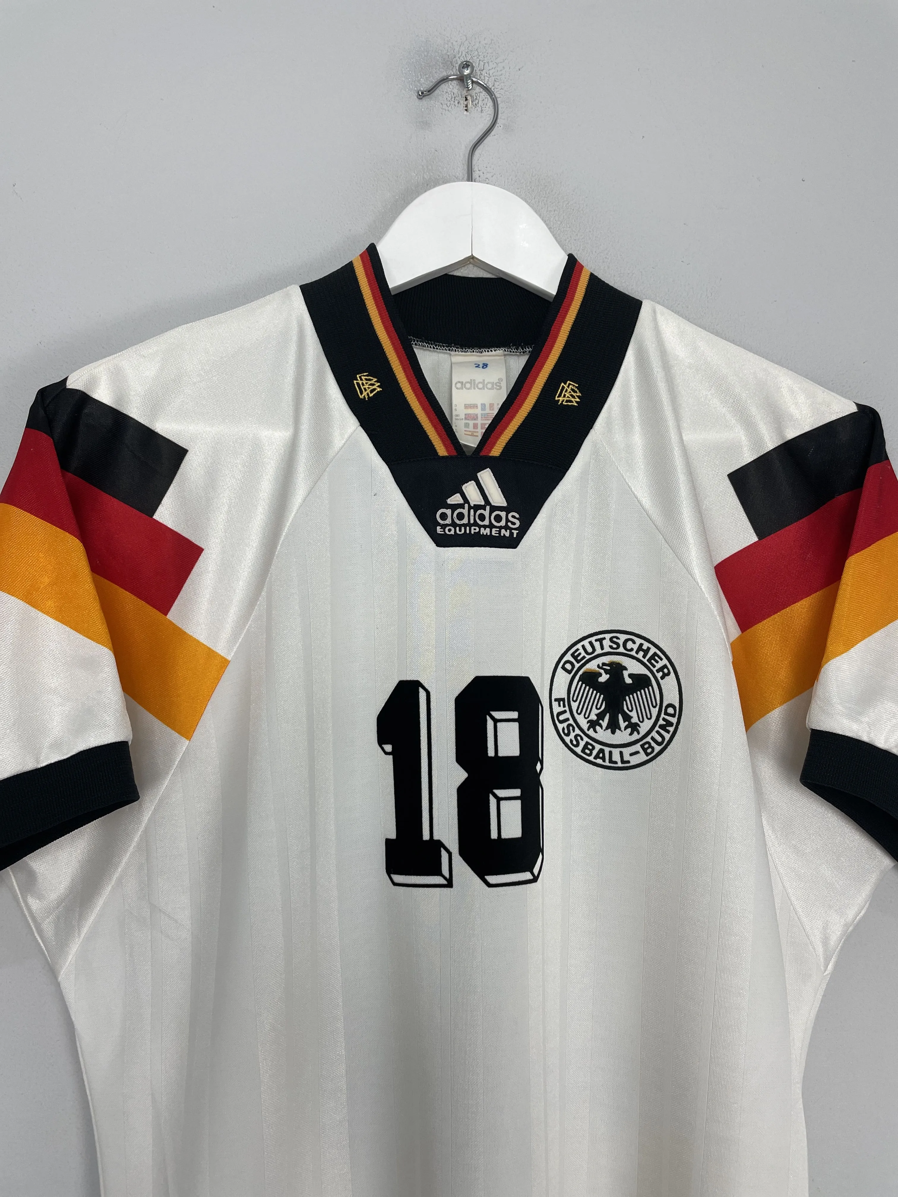 1992/94 GERMANY KLINSMANN #18 HOME SHIRT (S) ADIDAS