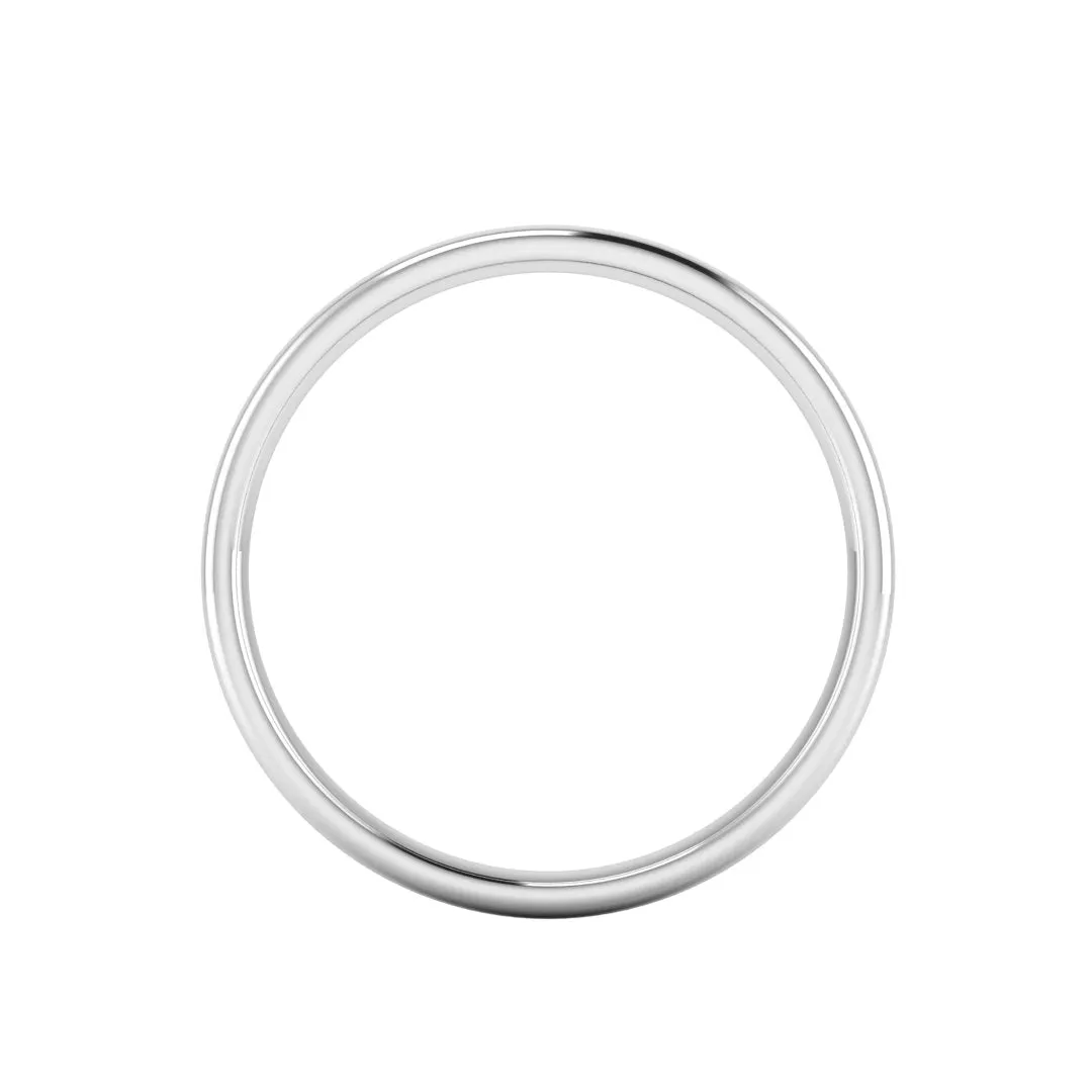 2.5mm Band Classic Soft Court Wedding Ring