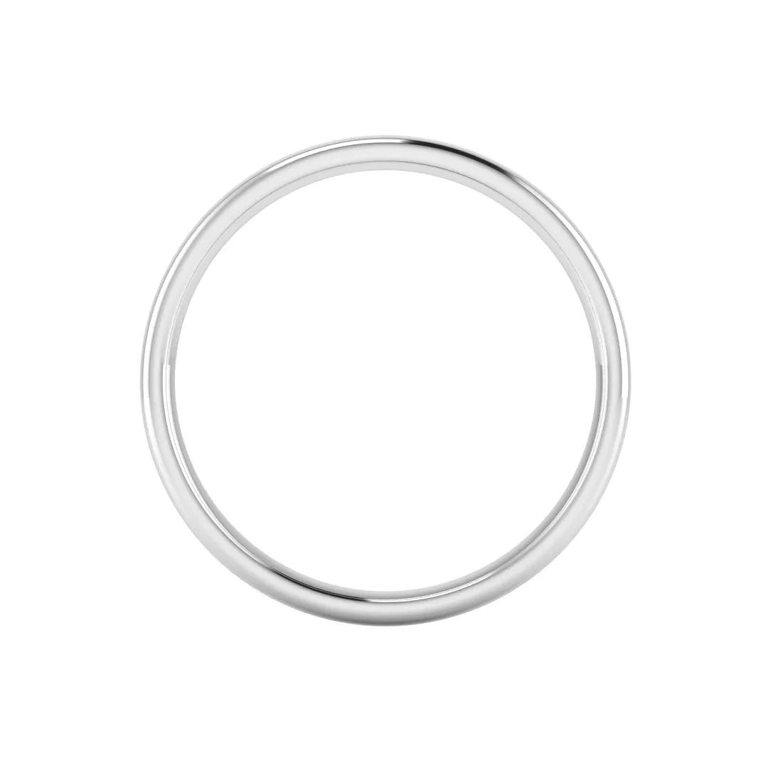 2.5mm Band Classic Soft Court Wedding Ring