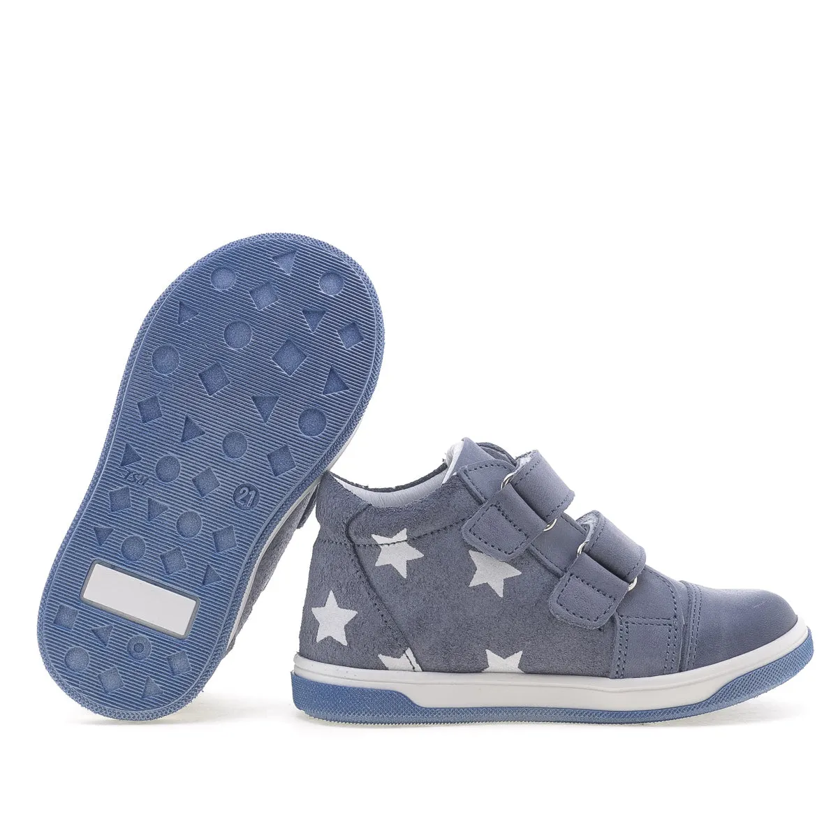 (2675A-2) Emel shoes velcro trainers stars