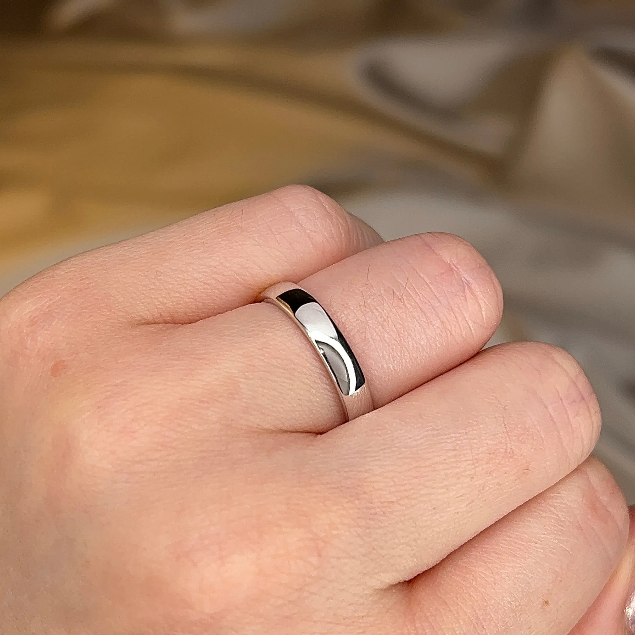 3.5mm Band Classic Soft Court Wedding Ring