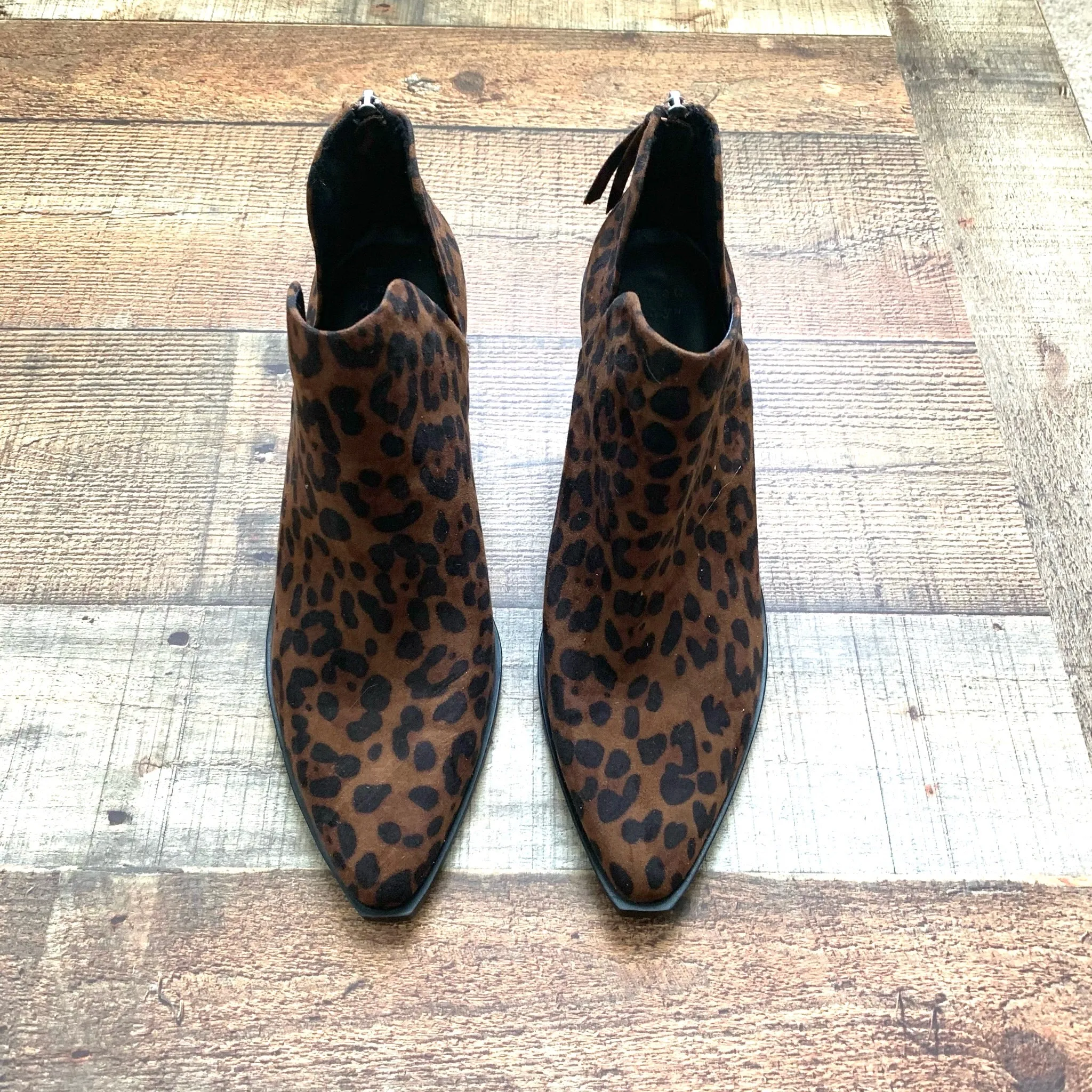 A New Day Suede Animal Print Booties- Size 9 (GREAT CONDITION)