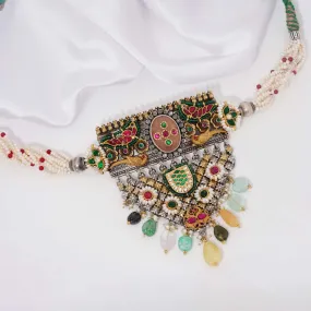 Aakrithi Dualtone Bridal Choker