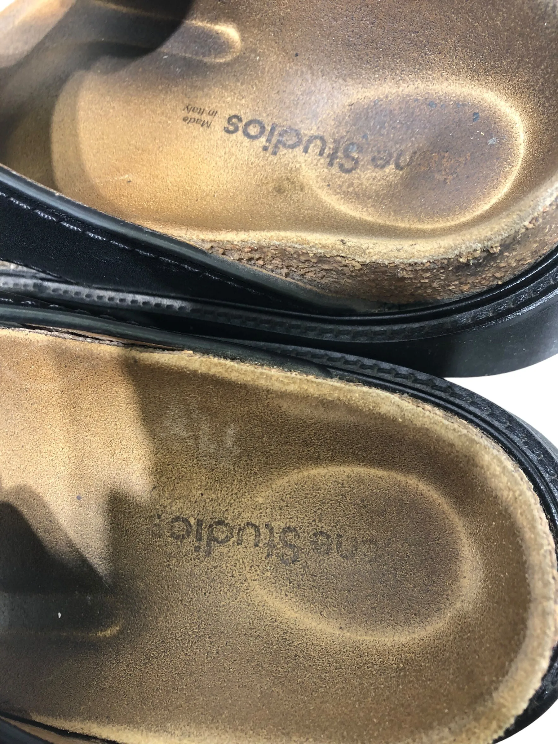 Acne Studios/Sandals/US 5.5/Leather/BLK/LEATHER SANDALS