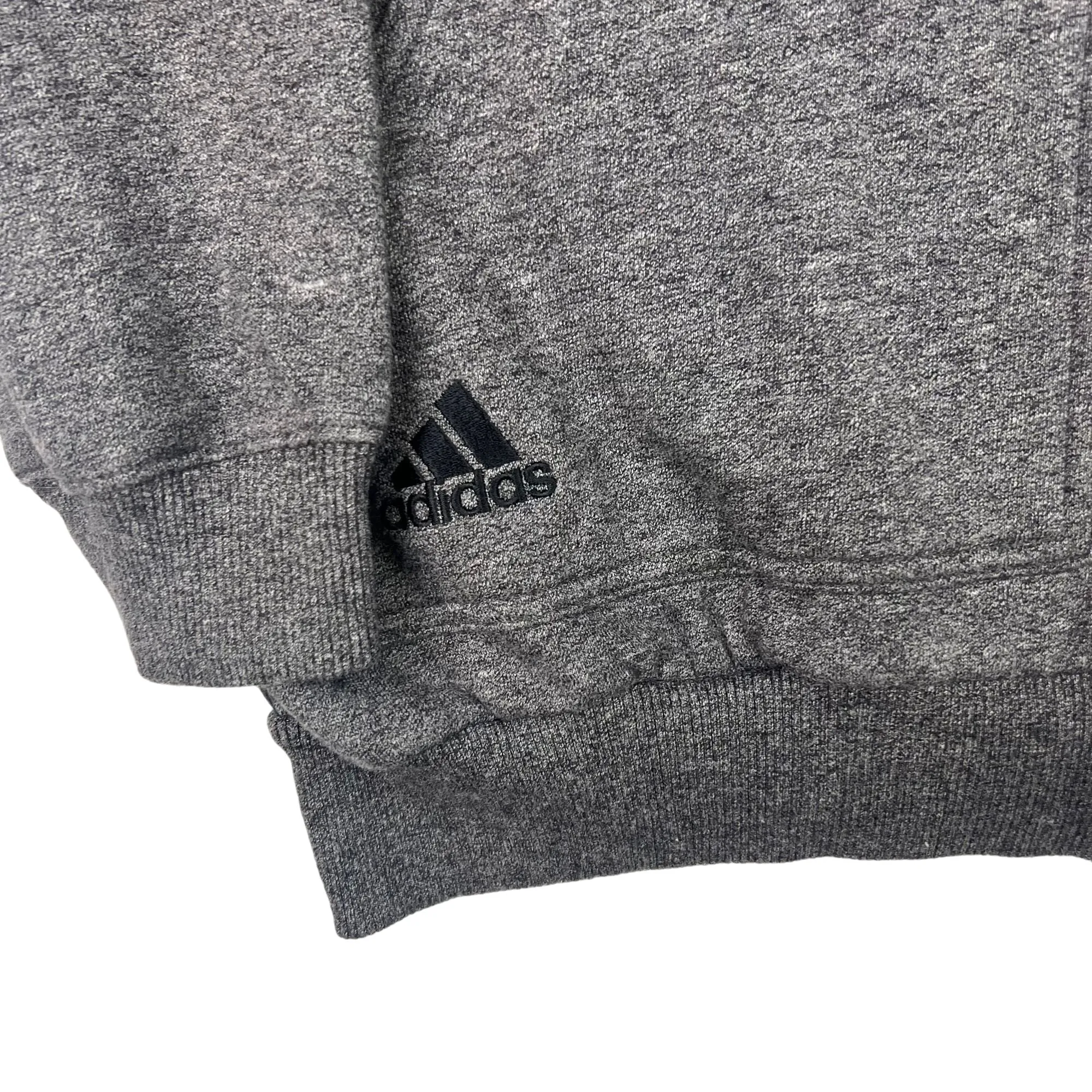 Adidas 90's Zip-Up Hooded Sweatshirt Grey