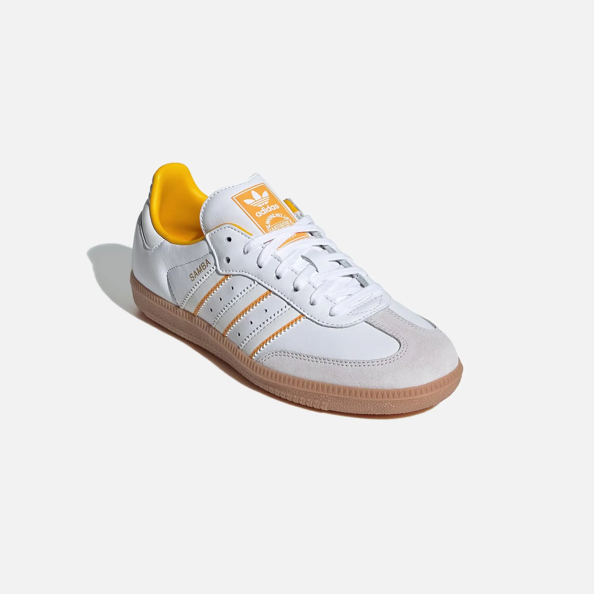 adidas GS Samba OG - White / Crystal White / Crew Yellow