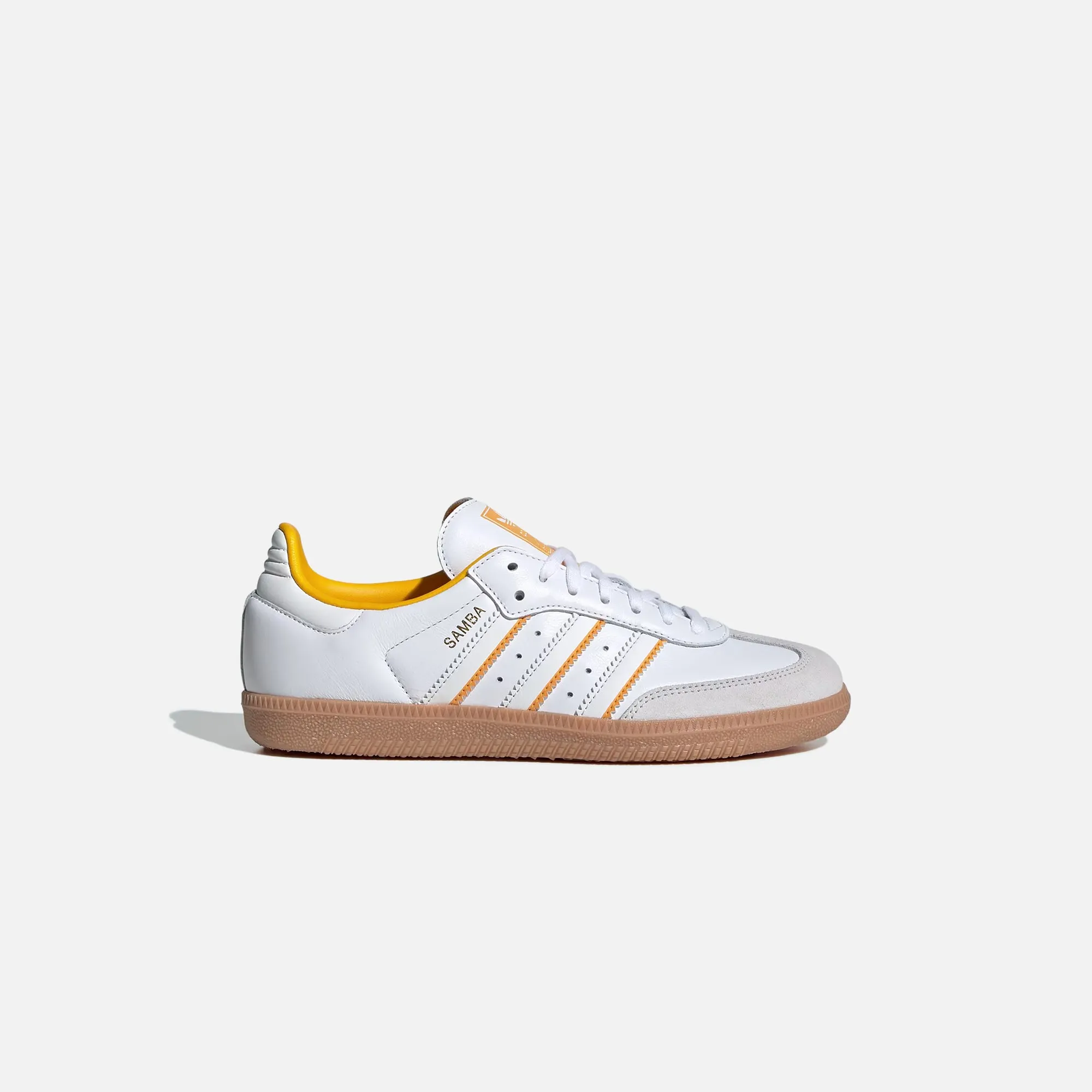 adidas GS Samba OG - White / Crystal White / Crew Yellow