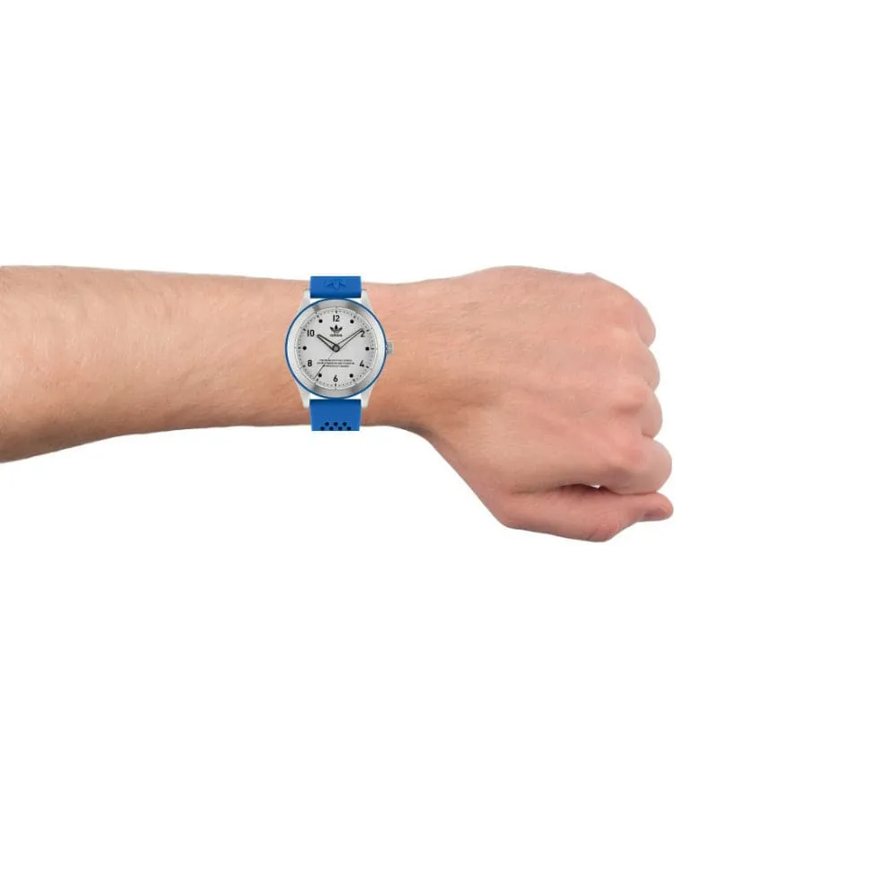 Adidas Originals Blue Silicone Strap Unisex Watch AOSY23032