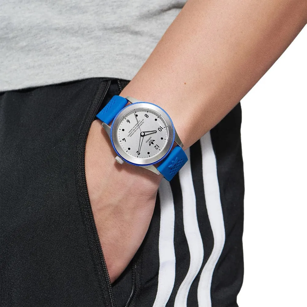 Adidas Originals Blue Silicone Strap Unisex Watch AOSY23032