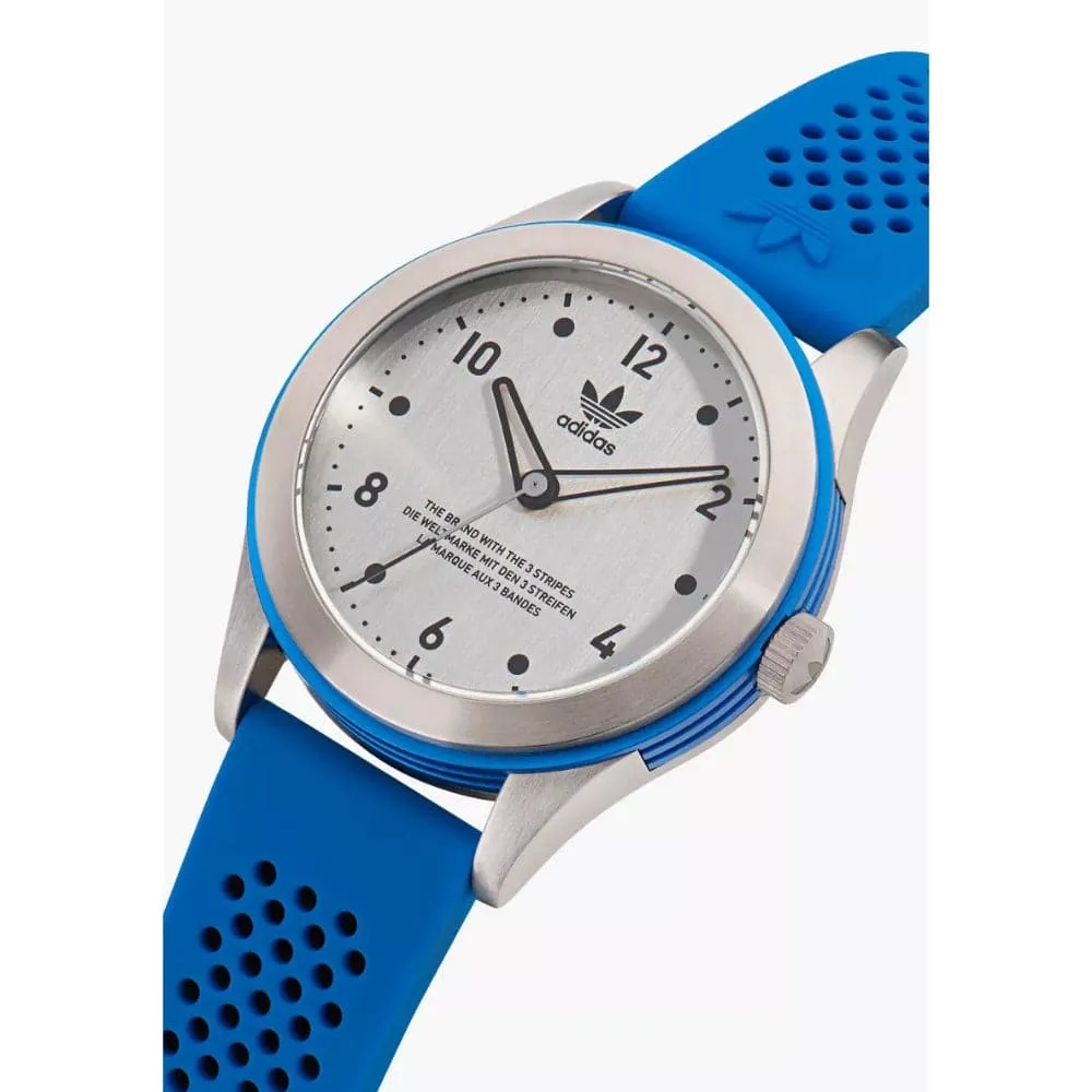 Adidas Originals Blue Silicone Strap Unisex Watch AOSY23032