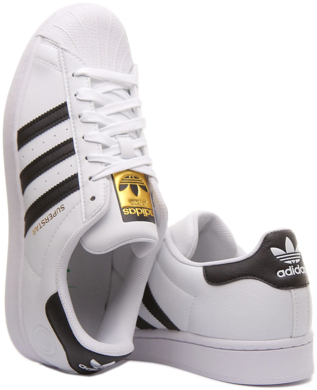 Adidas Superstar In White Black For Men