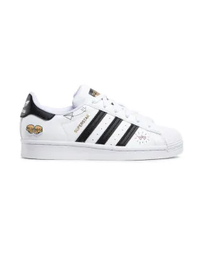 Adidas Superstar J Bianco Nero Patch