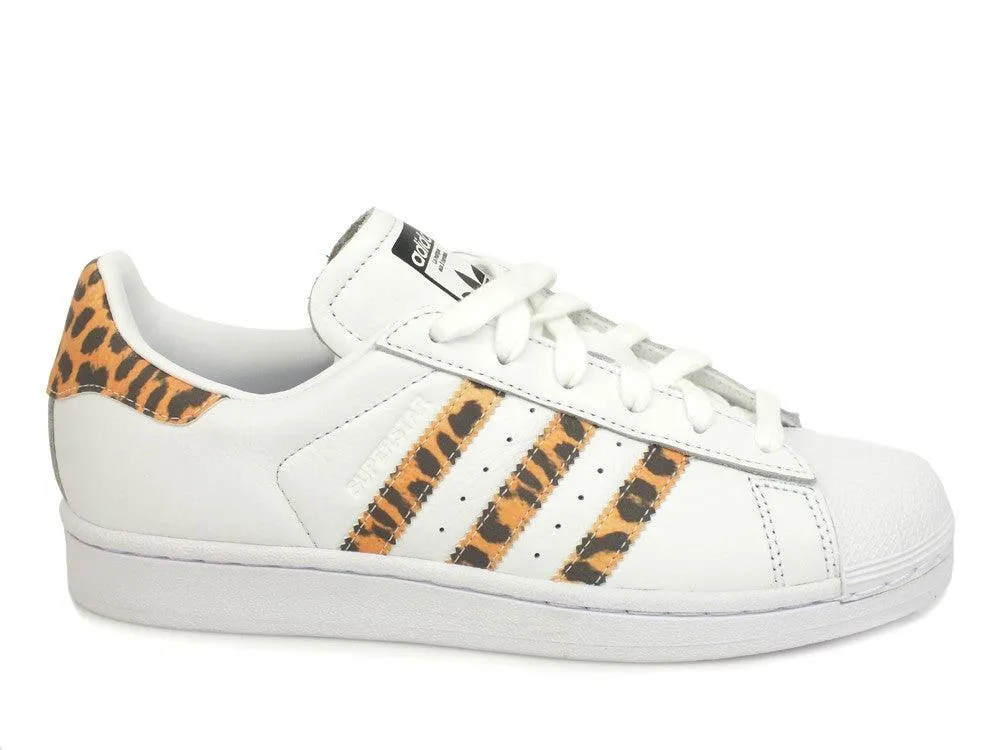 ADIDAS Superstar White Leopard CQ2514