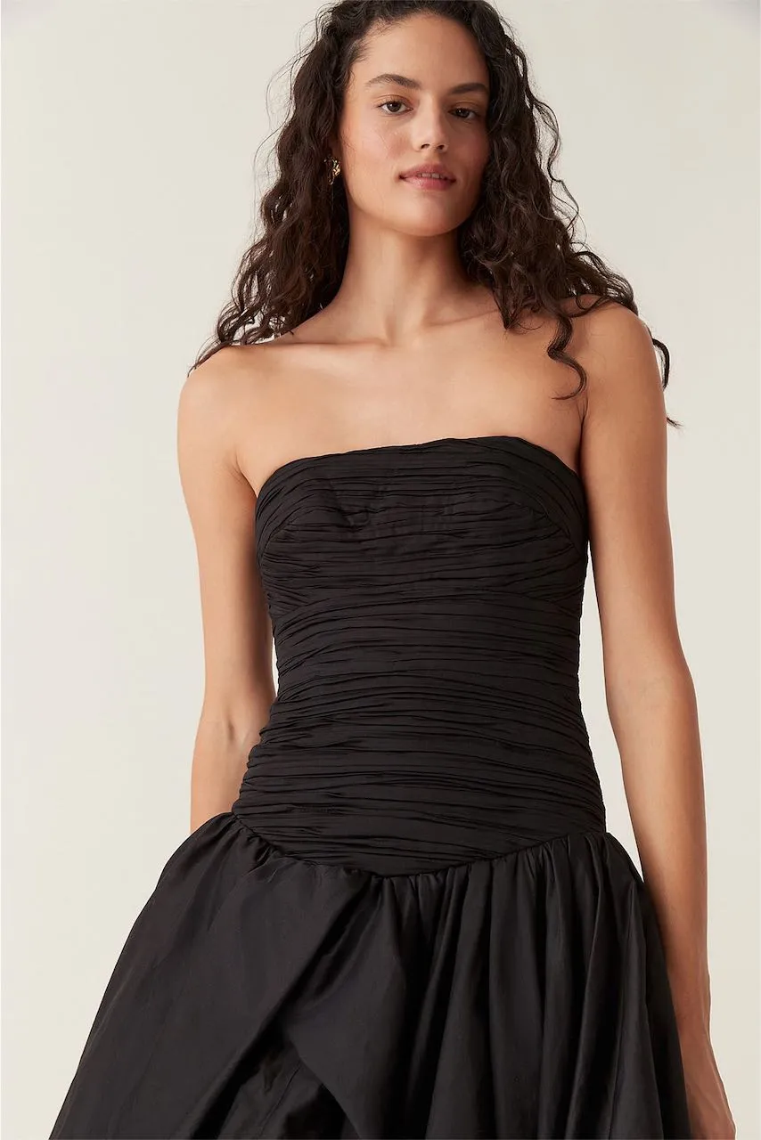 AJE Violette Bubble Dress (Black)