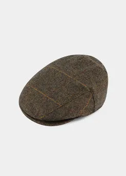 Alan Paine Combrook Waterproof Tweed Flat Cap