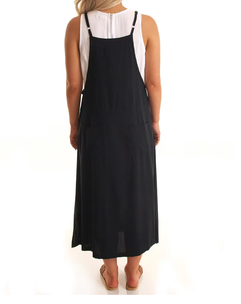 Apron Dress-Black