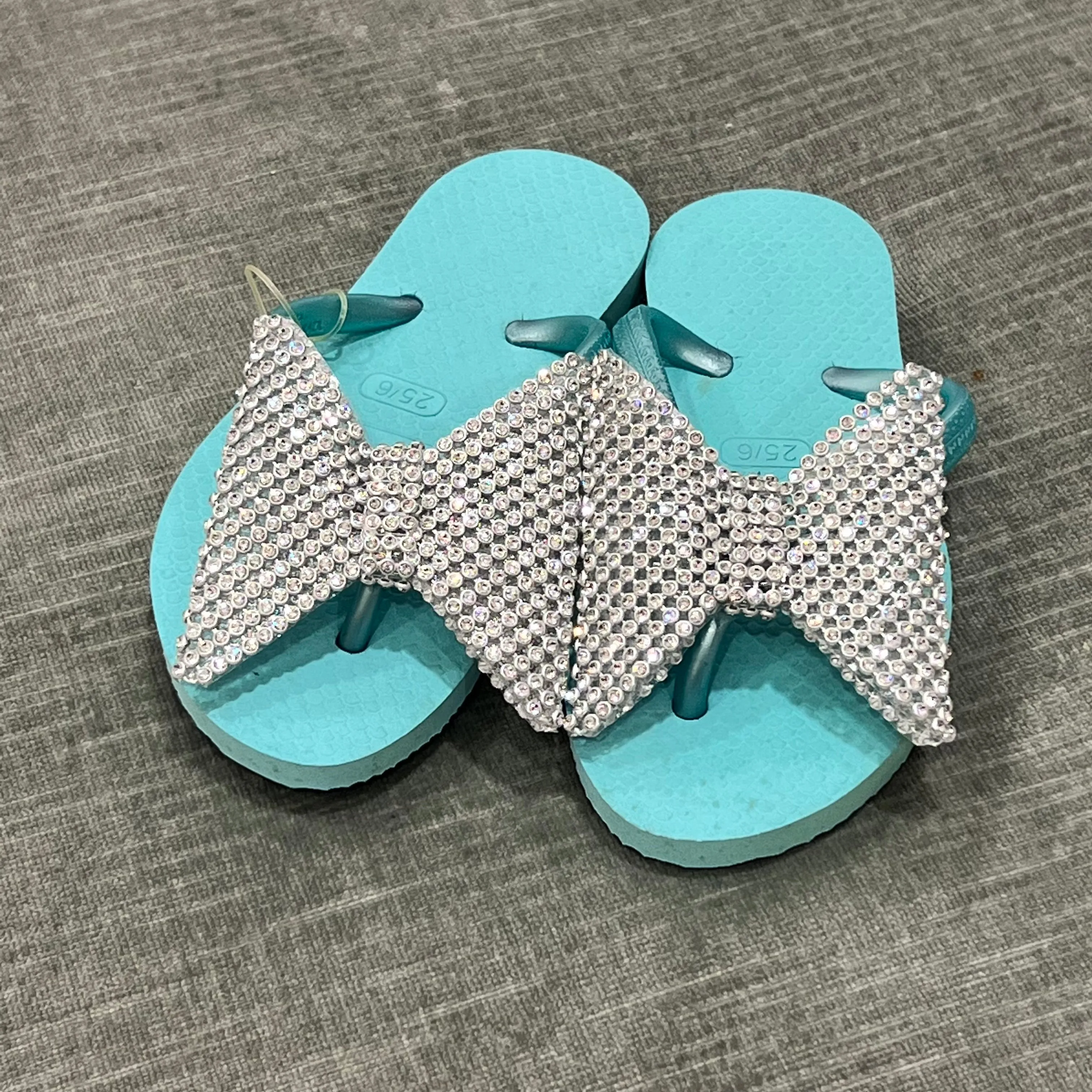 Aqua Flip Flops