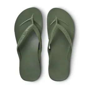 Archies Arch Support Flip Flops Khaki