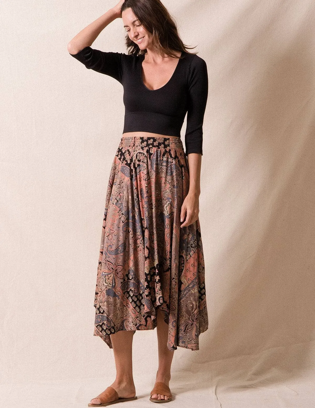 Arianna Hanky Hem Skirt