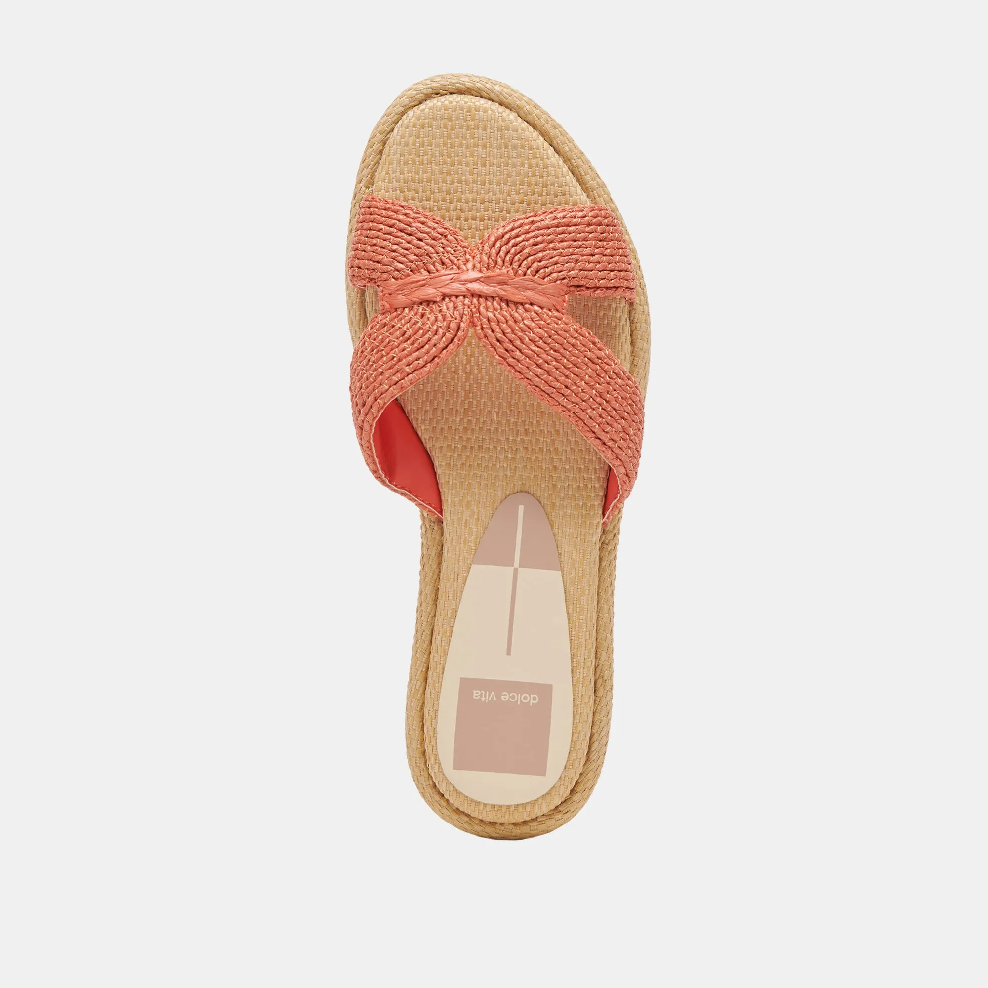 ATOMIC SANDALS PERSIMMON RAFFIA