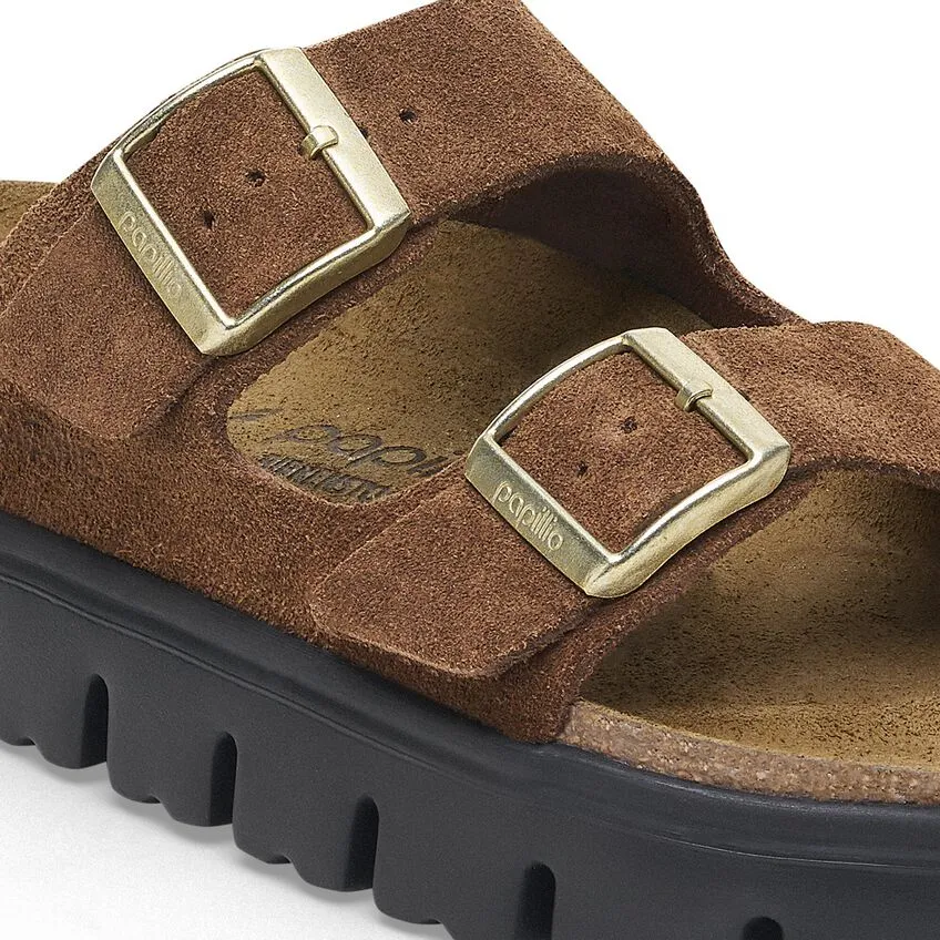 BIRKENSTOCK ARIZONA CHUNKY PLATFORM DARK TEA