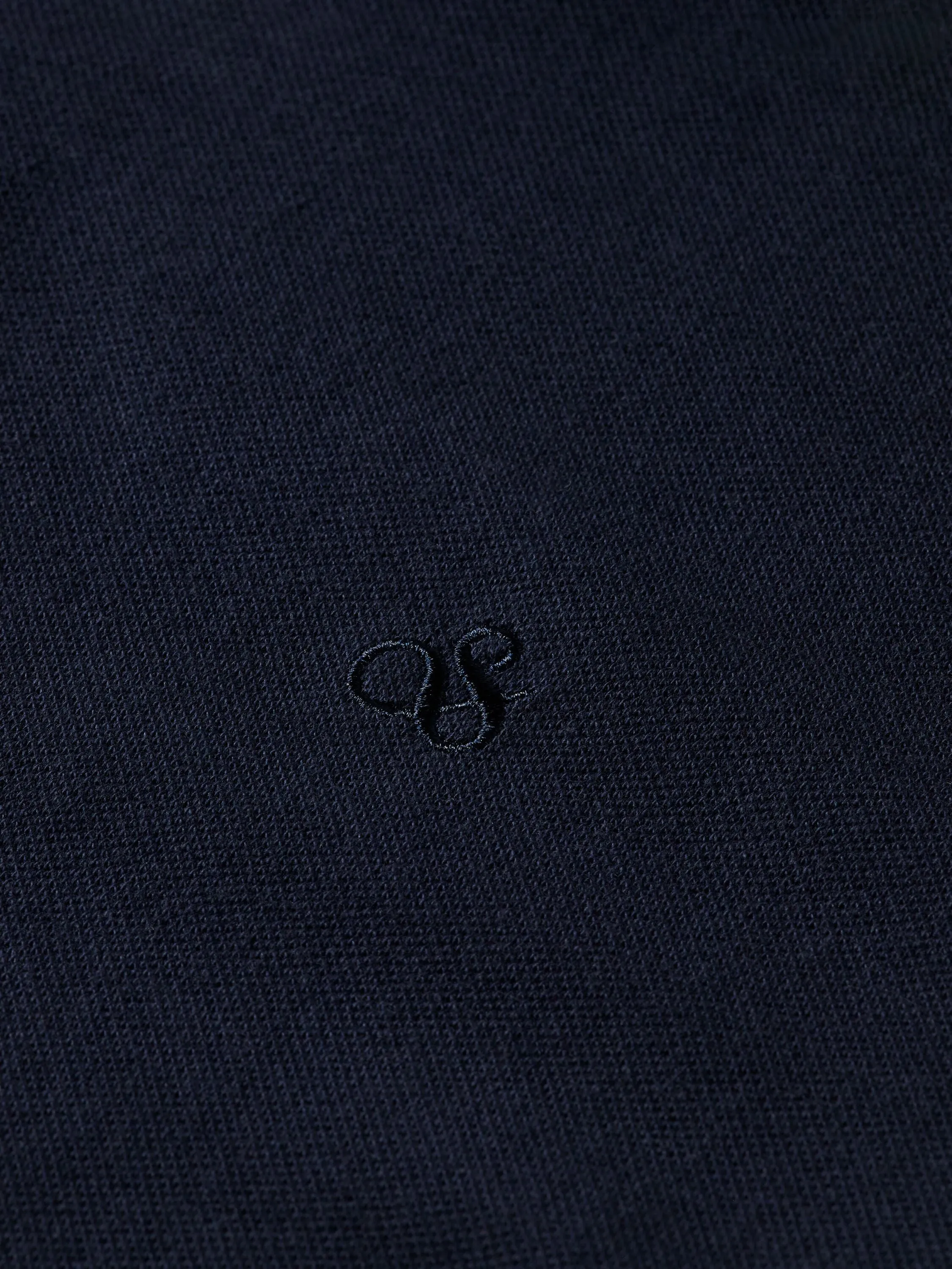 Boys Garment-Dyed Short-Sleeved Navy Pique Polo