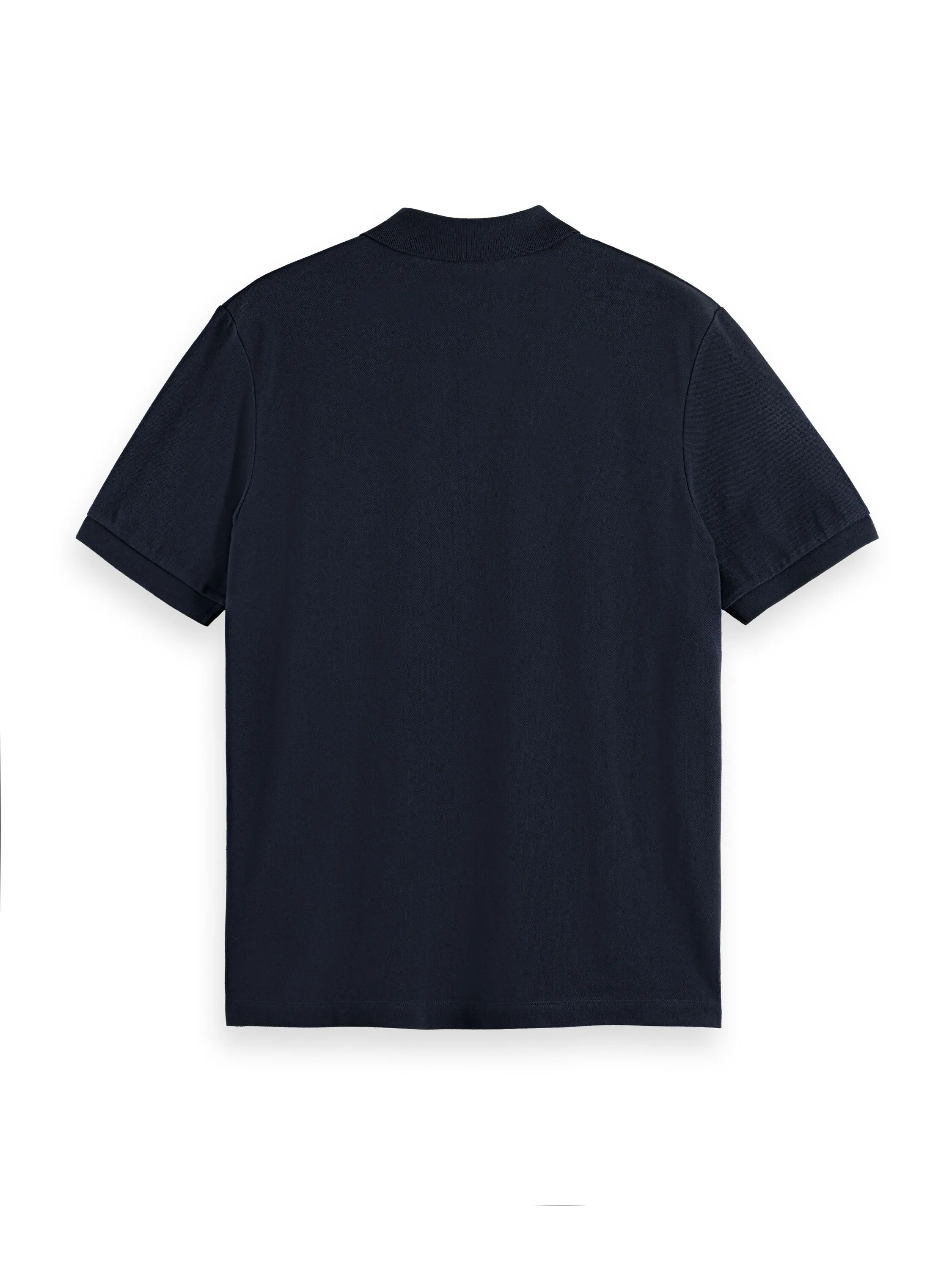 Boys Garment-Dyed Short-Sleeved Navy Pique Polo