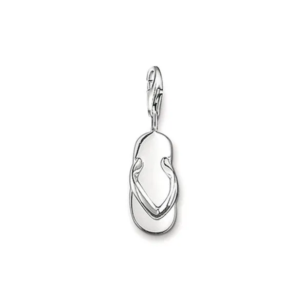 CHARM CLUB STERLING SILVER FLIP-FLOP CHARM