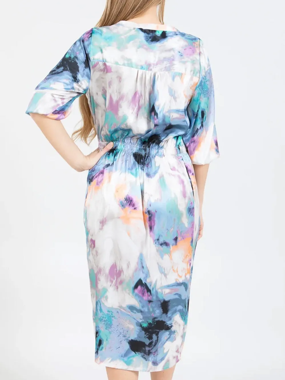 COSTER SWIRL PRINT DRESS