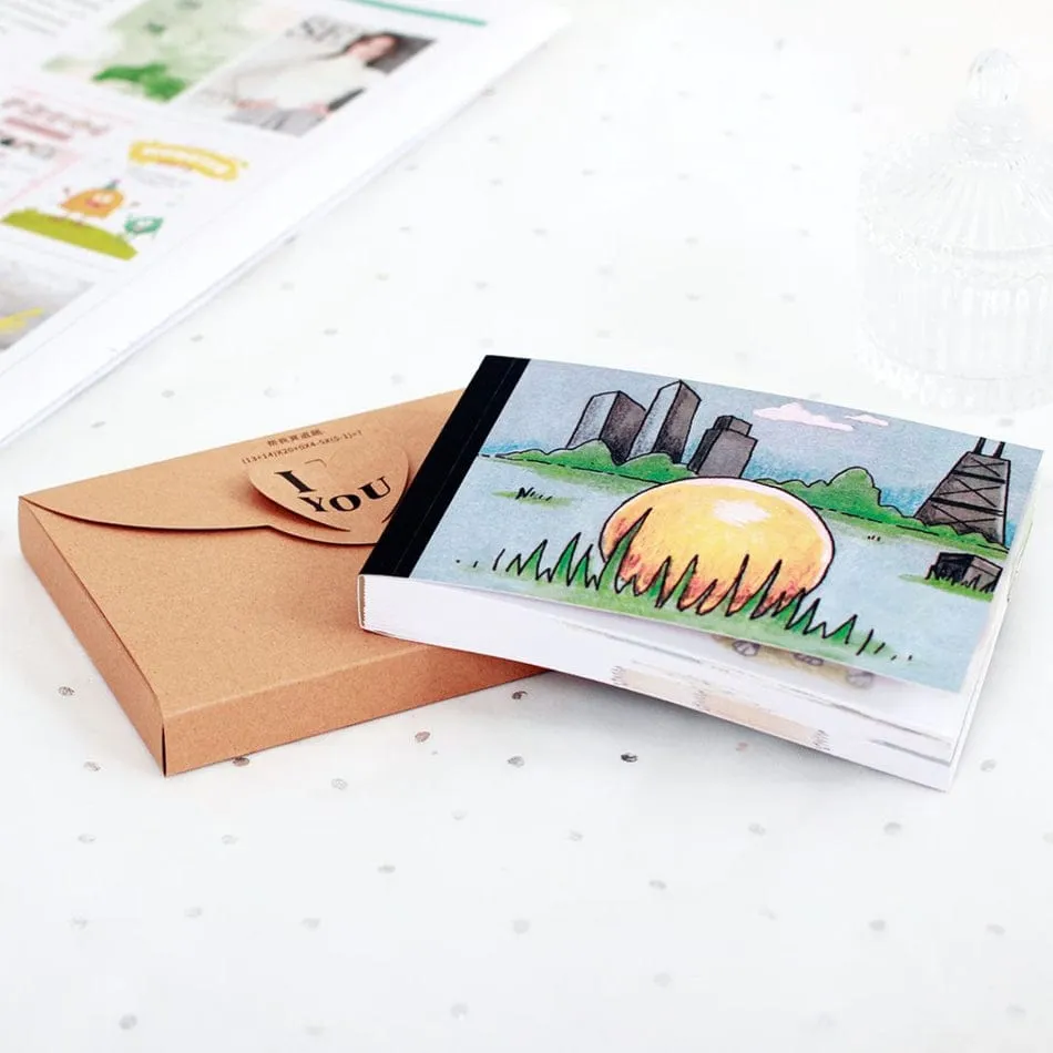 Creative Comic Proposal Flip Book with Finger Ring Space