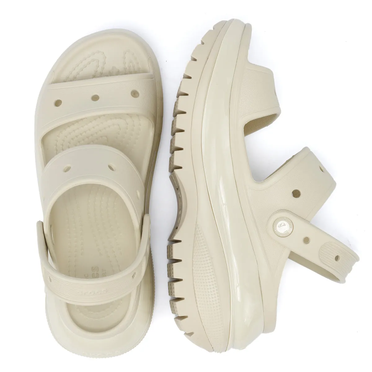 Crocs Classic Mega Crush Women's Bone Sandals