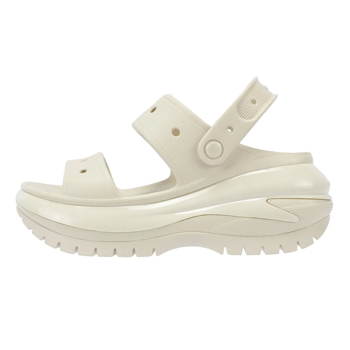 Crocs Classic Mega Crush Women's Bone Sandals