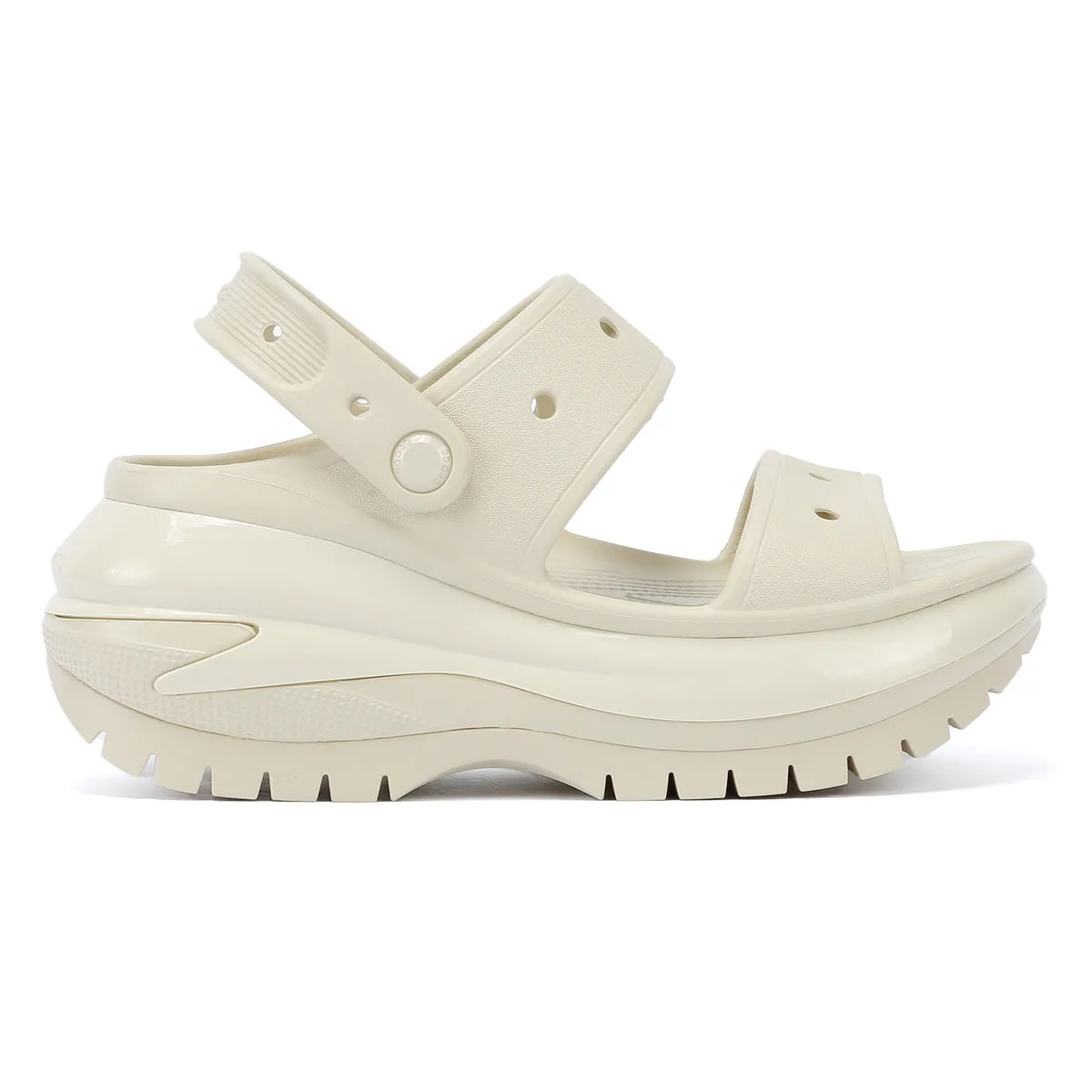 Crocs Classic Mega Crush Women's Bone Sandals