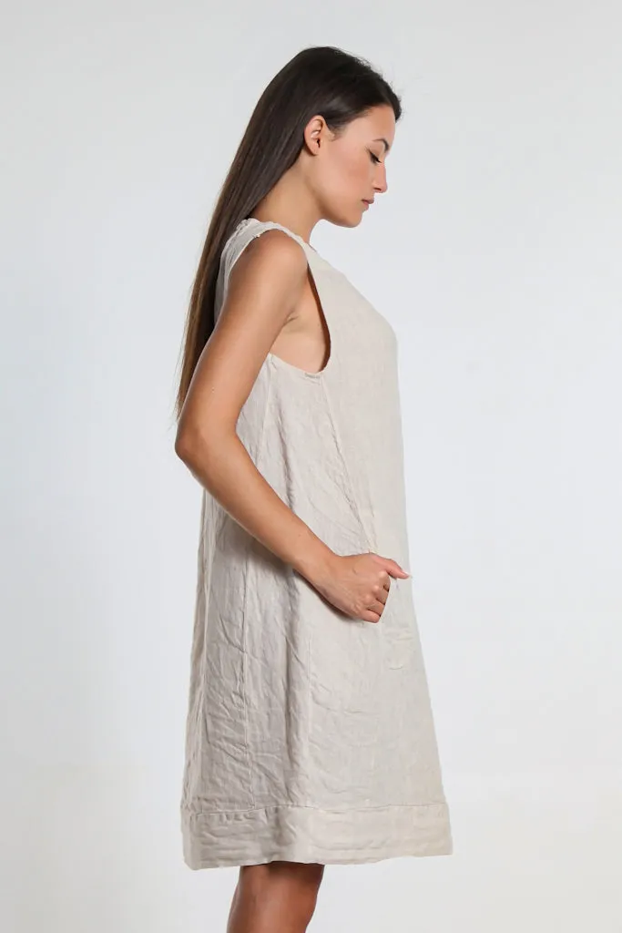 Devin Linen Shift Dress (DT119)