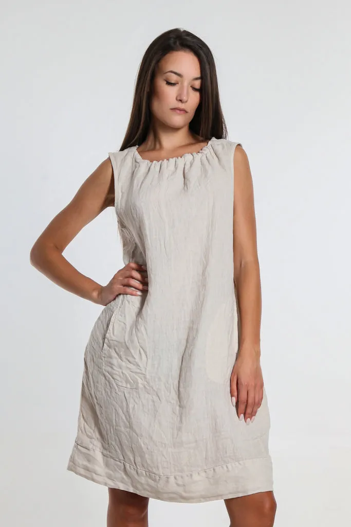 Devin Linen Shift Dress (DT119)