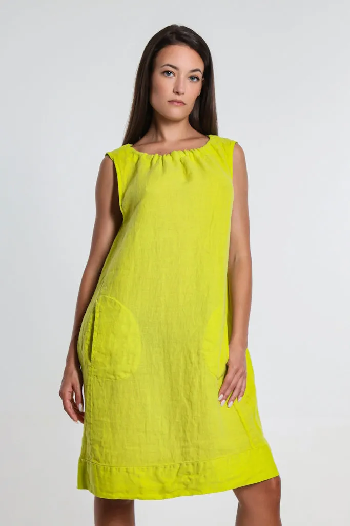 Devin Linen Shift Dress (DT119)