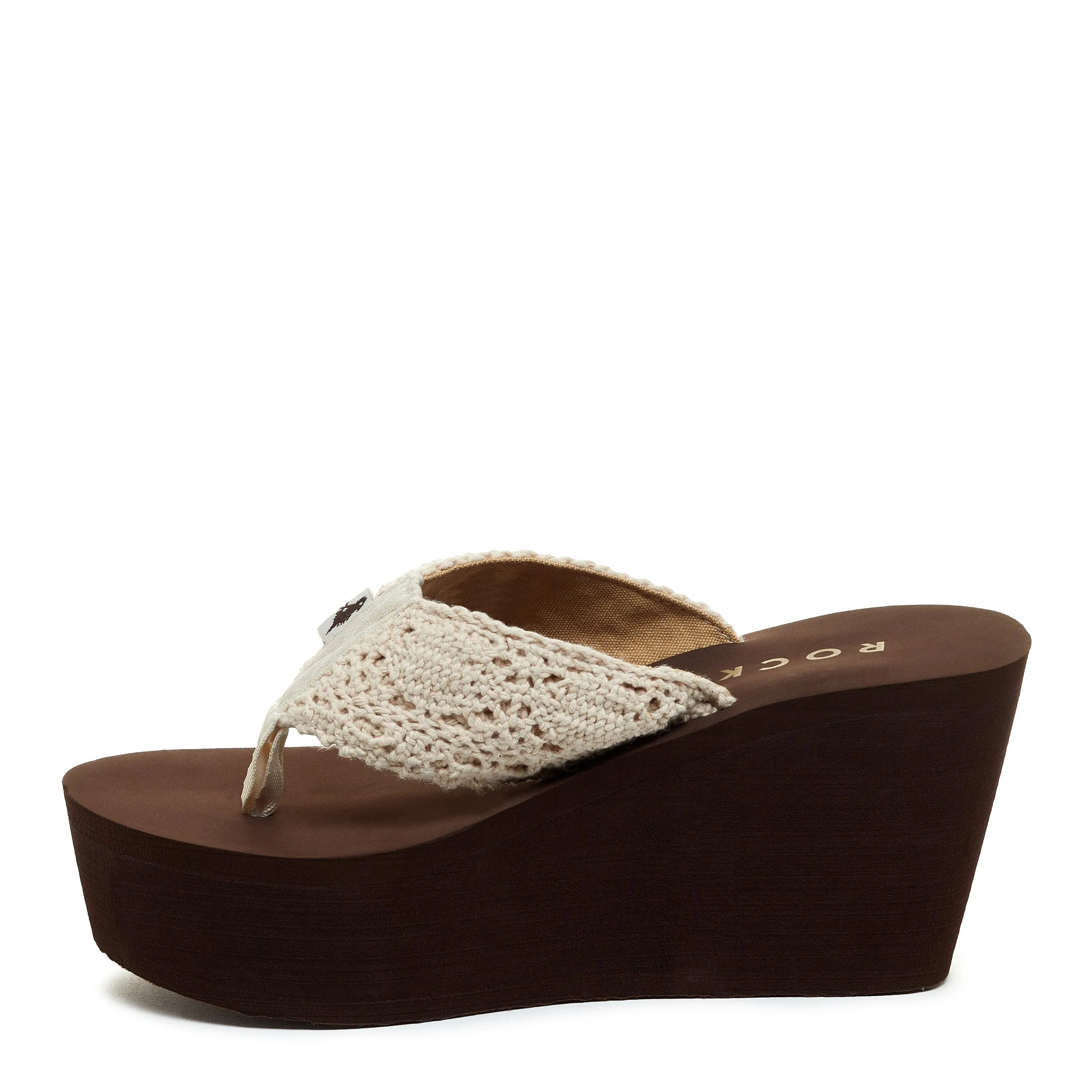 Diver Natural Crochet Wedge Flip Flop