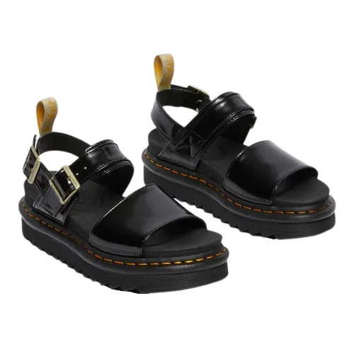 Dr.Martens Vegan Sandals - Voss - Black Hi Shine