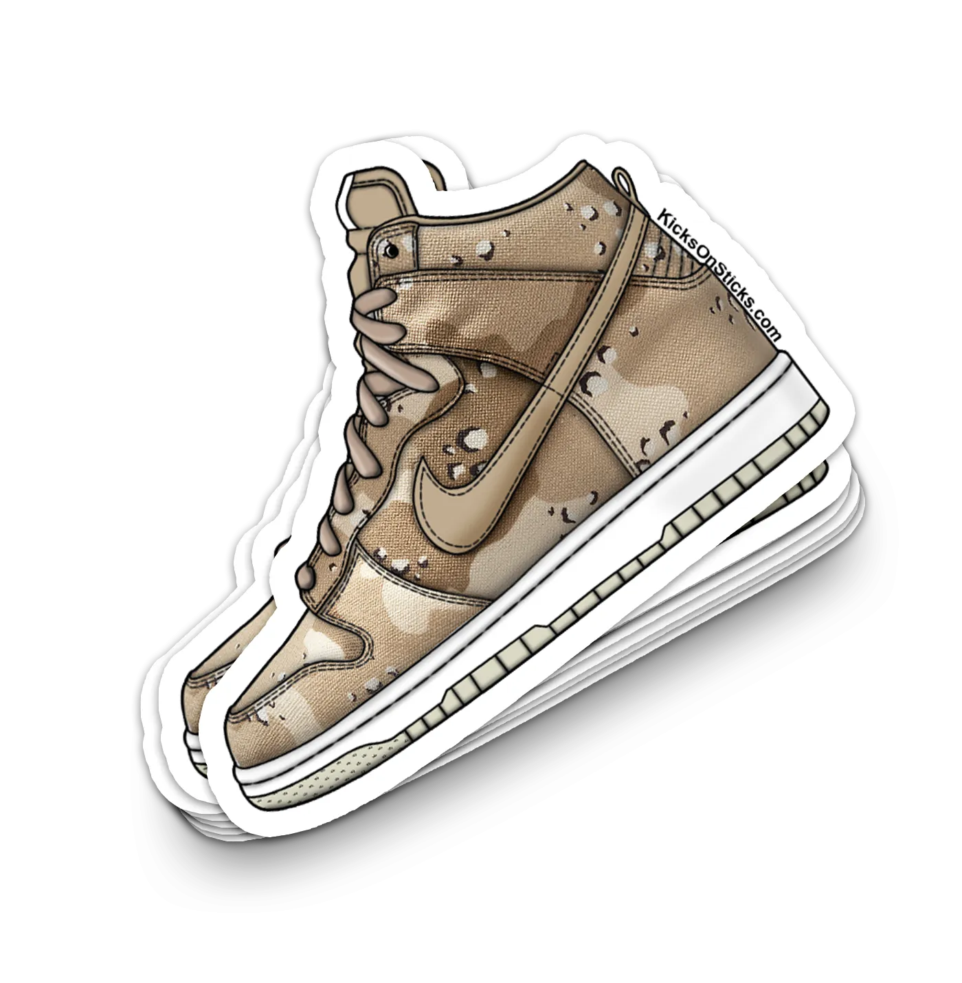 Dunk High "Desert Camo" Sneaker Sticker