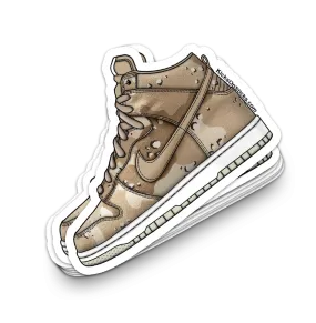 Dunk High "Desert Camo" Sneaker Sticker