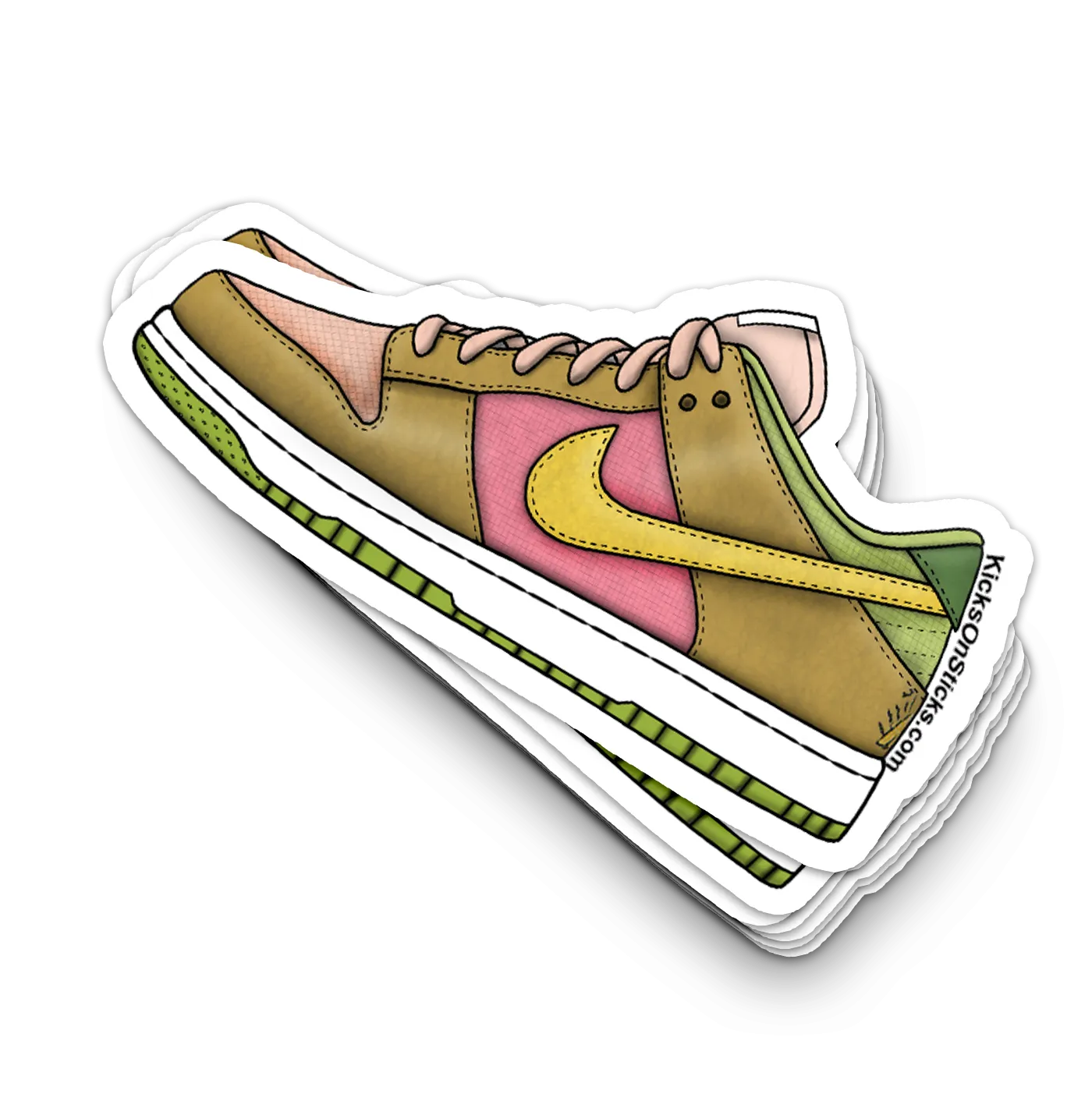 Dunk Low "Sun Club Arctic Orange" Sneaker Sticker