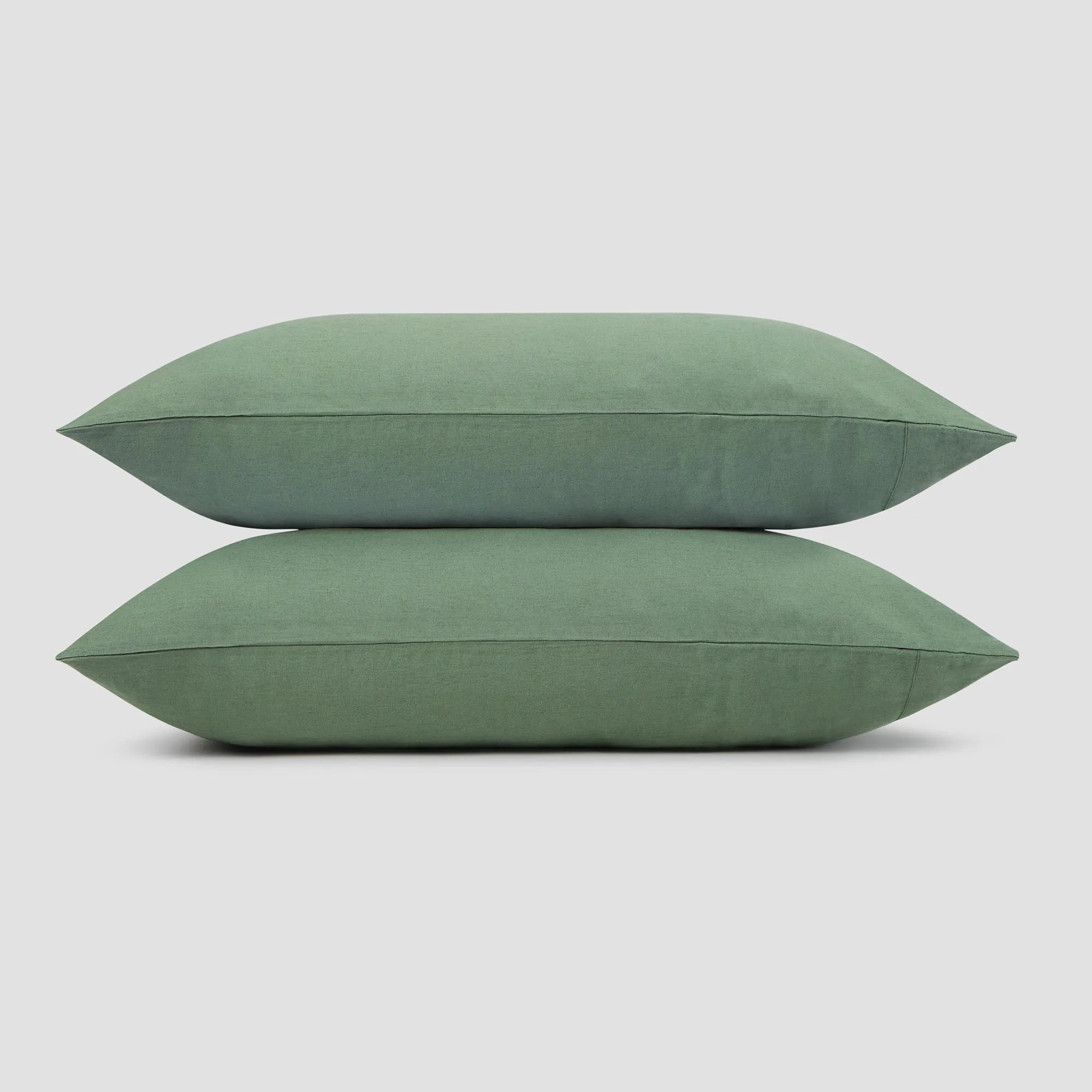 Elm Green Linen Blend Pillowcase (Pair)