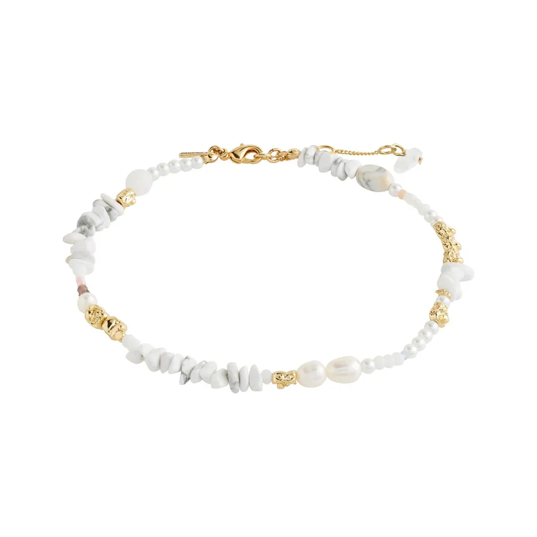 Force Freshwater Pearls & Stones Ankle Chain