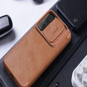 Galaxy S22 Plus Camera Protection QIN Leather Flip Case