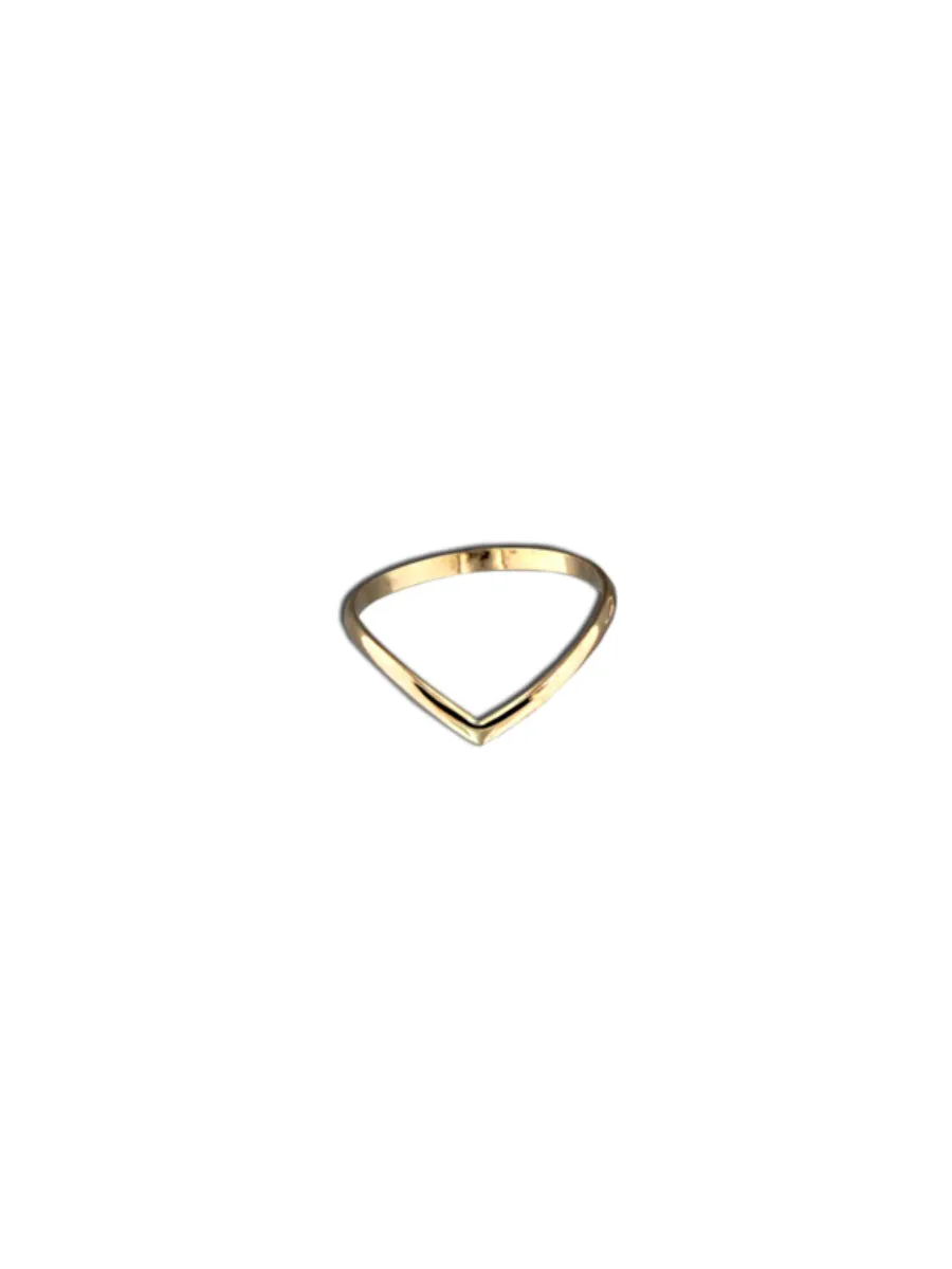 Gold Filled Chevron Ring