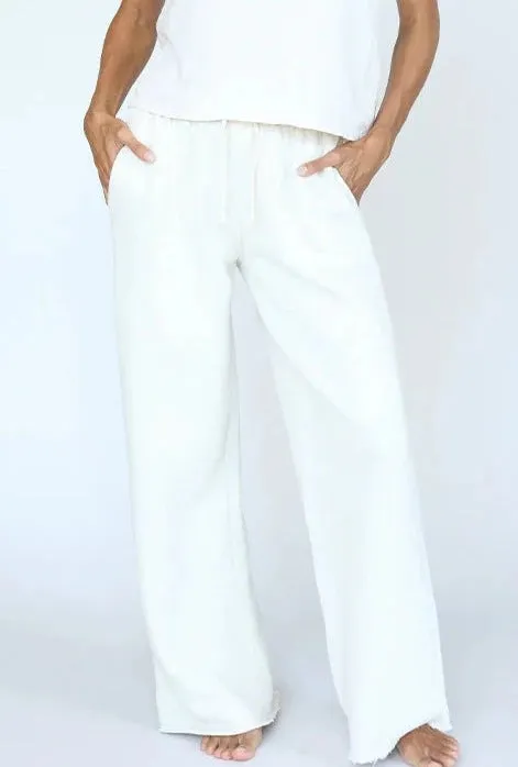 Hailey Wide Leg Fleece Pant