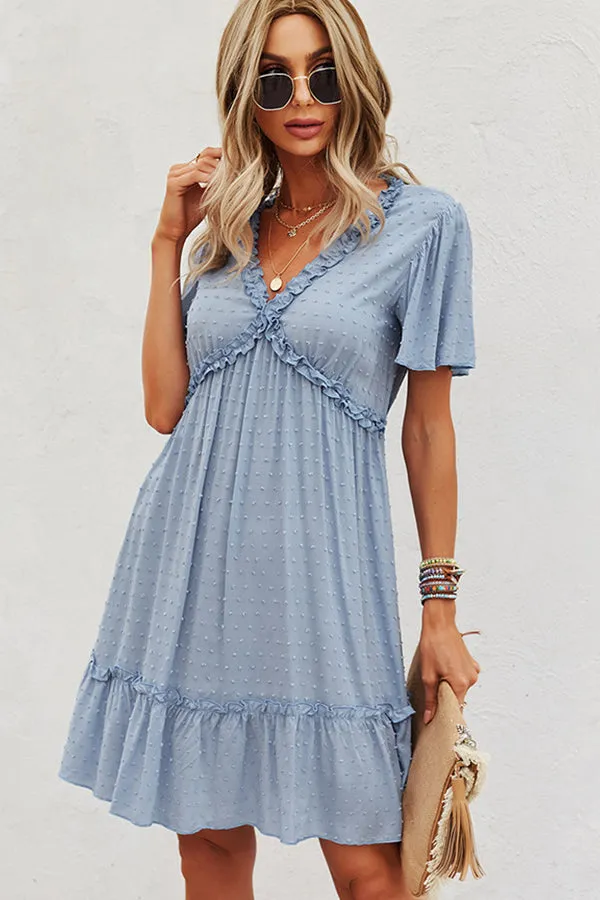 Halter Neck Cutout Trendy Front Solid Color Dress