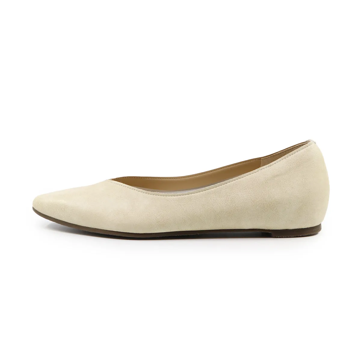 Haruna Beige Hidden Heels Rain Pumps