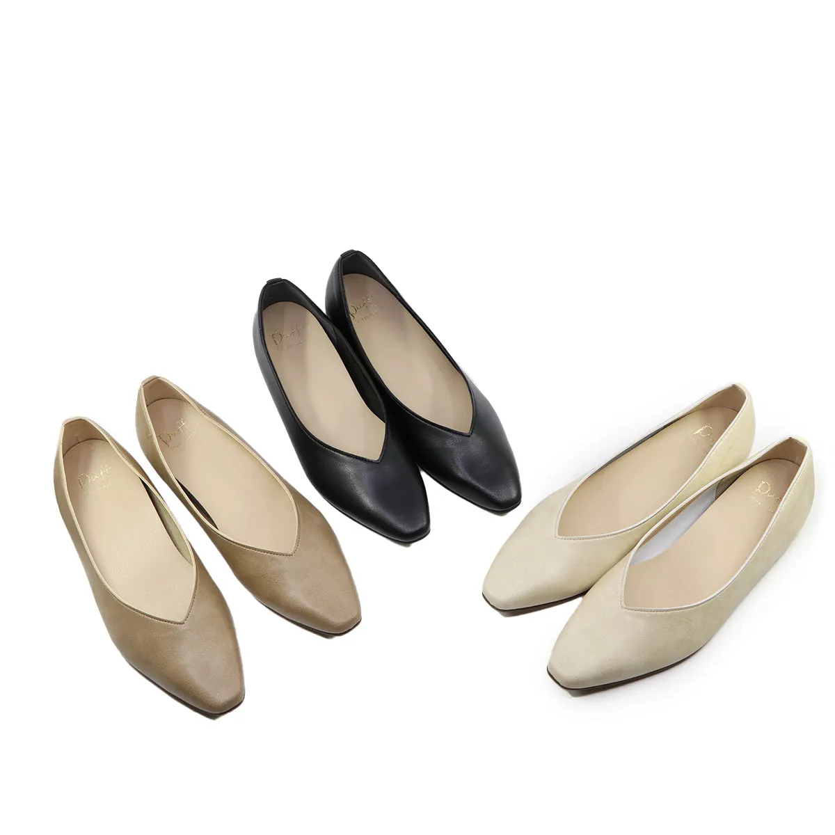 Haruna Beige Hidden Heels Rain Pumps